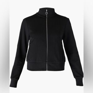 Sweaty Betty Retro Tricot Track Jacket Black Medium – Minimalist Athleisure Luxe
